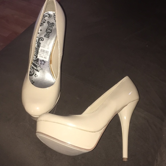 Brash Shoes - Brand New Nude Platform Heels